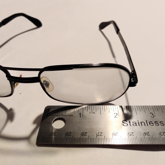 Polaris Vintage Aviator Style Black Men's Eyeglass Frame - Picture 7 of 12